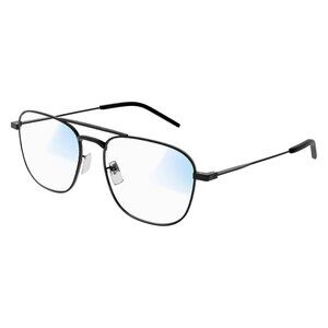 New SAINT LAURENT Black Square SL309 001 Photochromic Blue Control Sunglasses Wo